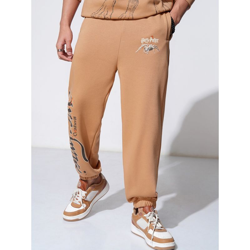 HIGHLANDER Men's Brown Harry Potter Graphic Joggers (32)
