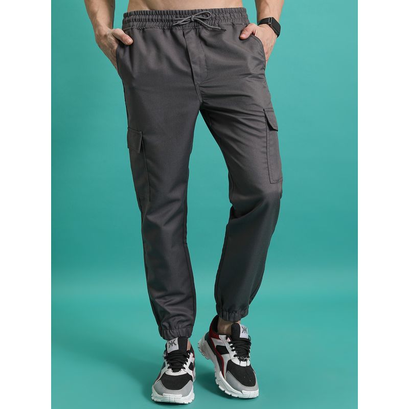 HIGHLANDER Men's Grey Cargo Joggers (34)