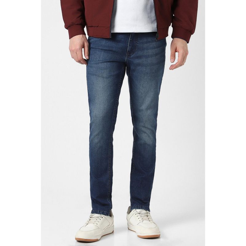 Peter England Men Blue Mid Wash Jeans (28)