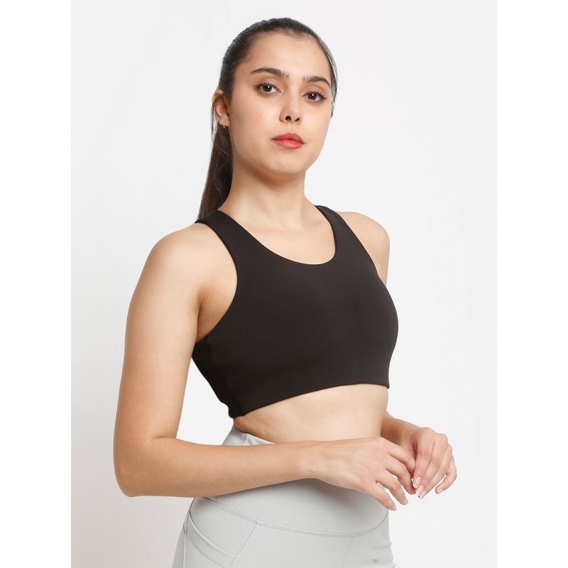 EVERDION Black Essential Racerback Sports Bra Buy EVERDION Black Essential Racerback Sports Bra