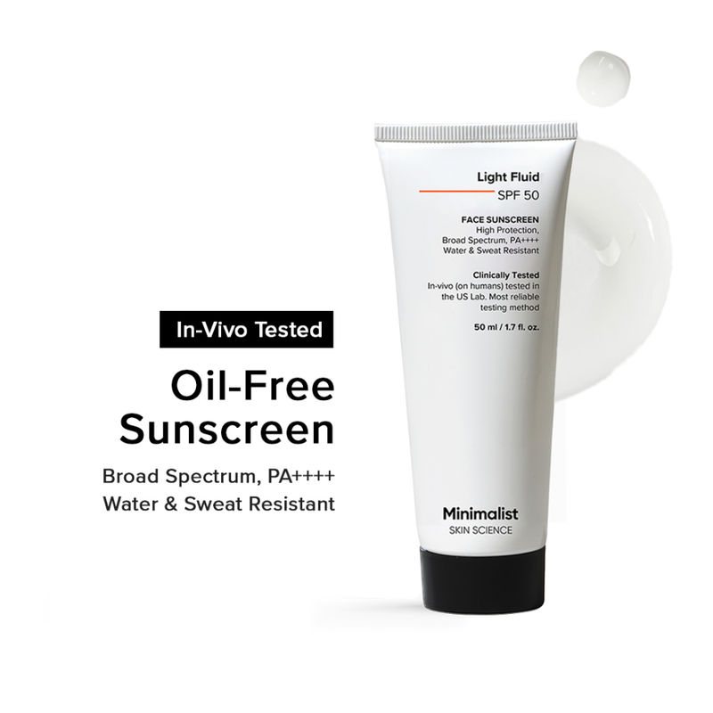 Minimalist Light Fluid SPF 50 Face Sunscreen