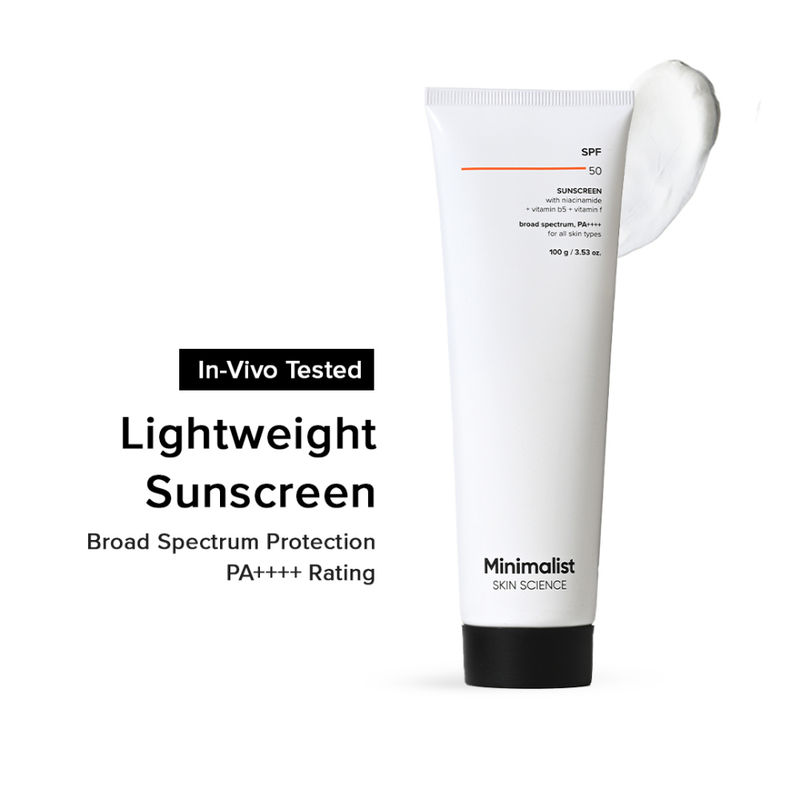 Minimalist SPF 50 Sunscreen With Niacinamide