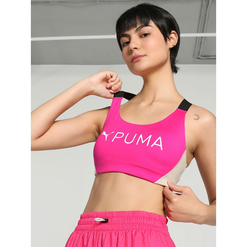 Puma 4KEEPS EVERSCULPT Womens Pink Sports Bra (L)