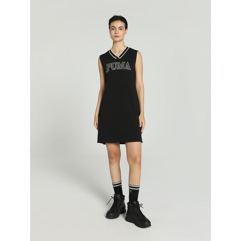 Puma SQUADTR Womens Black Mini Dress (XS)