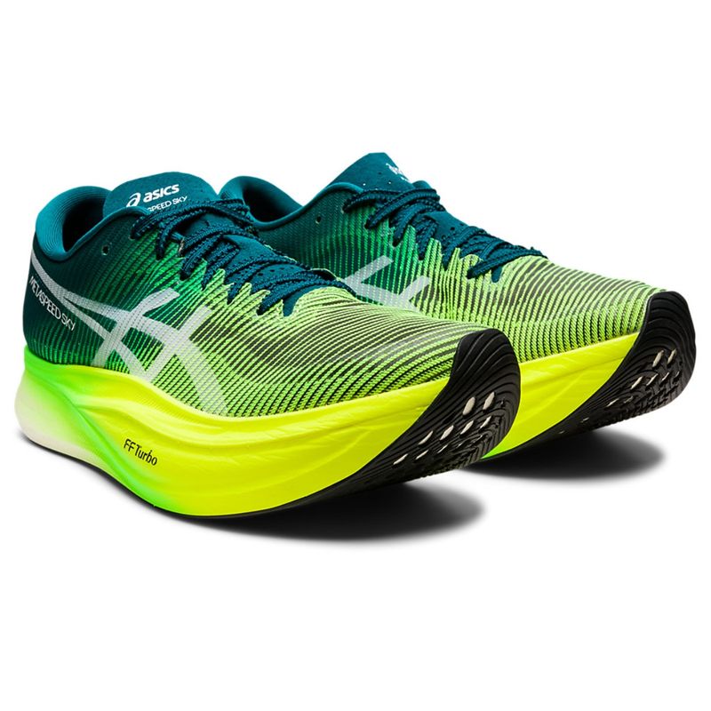 Buy Asics Meta speed Sky-Green Unisex Running Shoes Online