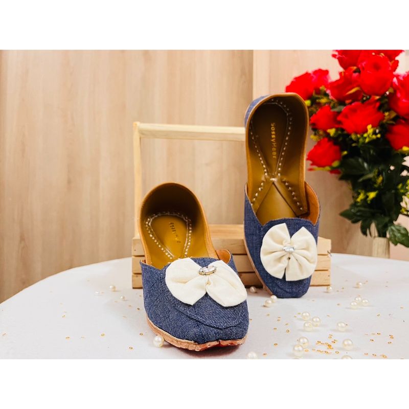 SassyHeer Cutie Pie Blue Bow Juttis (EURO 37)