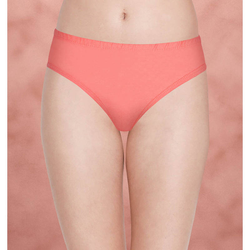 Shyaway Women Peach Solid Brief (2XL)