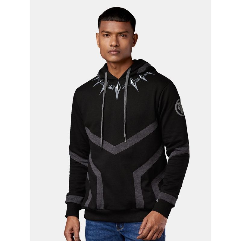 The Souled Store Black Panther The Suit Cotton Men Hoodie M