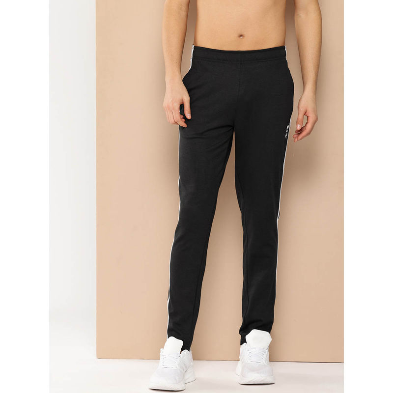 Alcis Men Black Solid Track Pant (L)