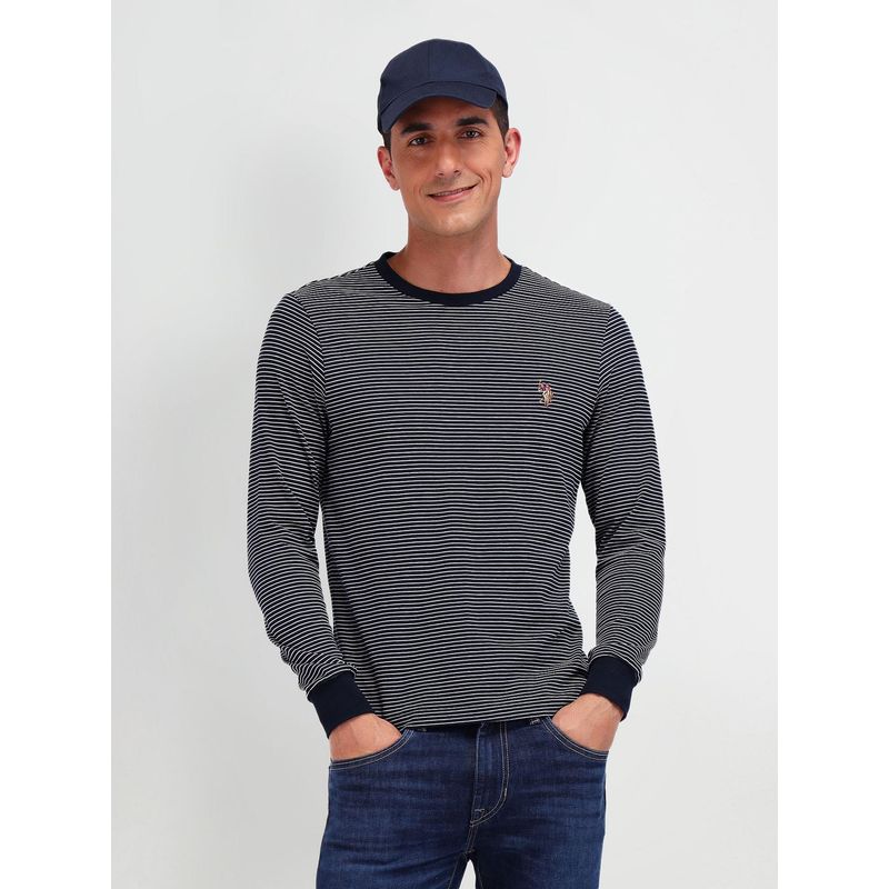 U.S. Polo Assn. Denim Co. Regular Fit Striped T-Shirt (M)