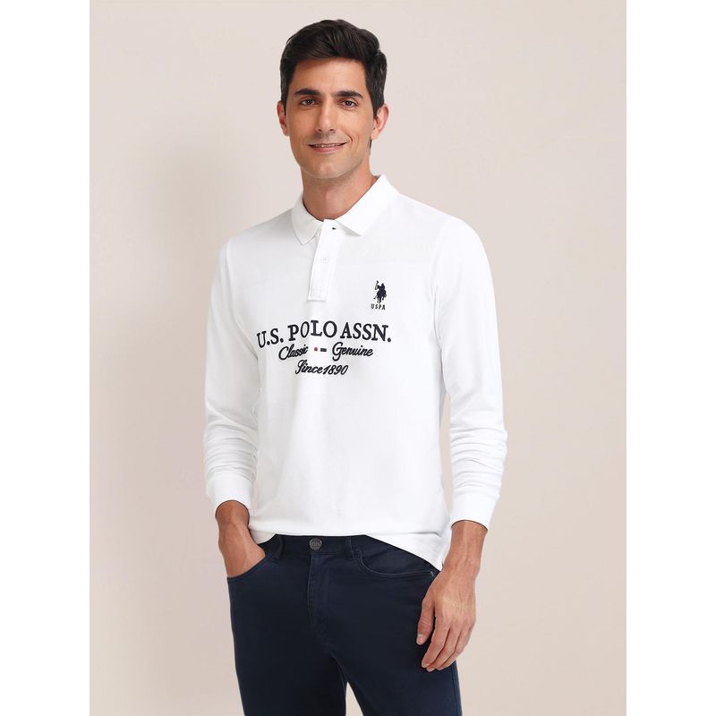 U.S. POLO ASSN. Regular Fit Embellished Polo T-Shirt (3XL)