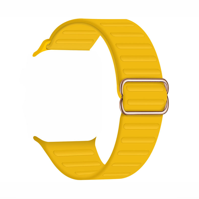Pipa Bella by Nykaa Fashion Solid Yellow Apple Watch Strap (38)