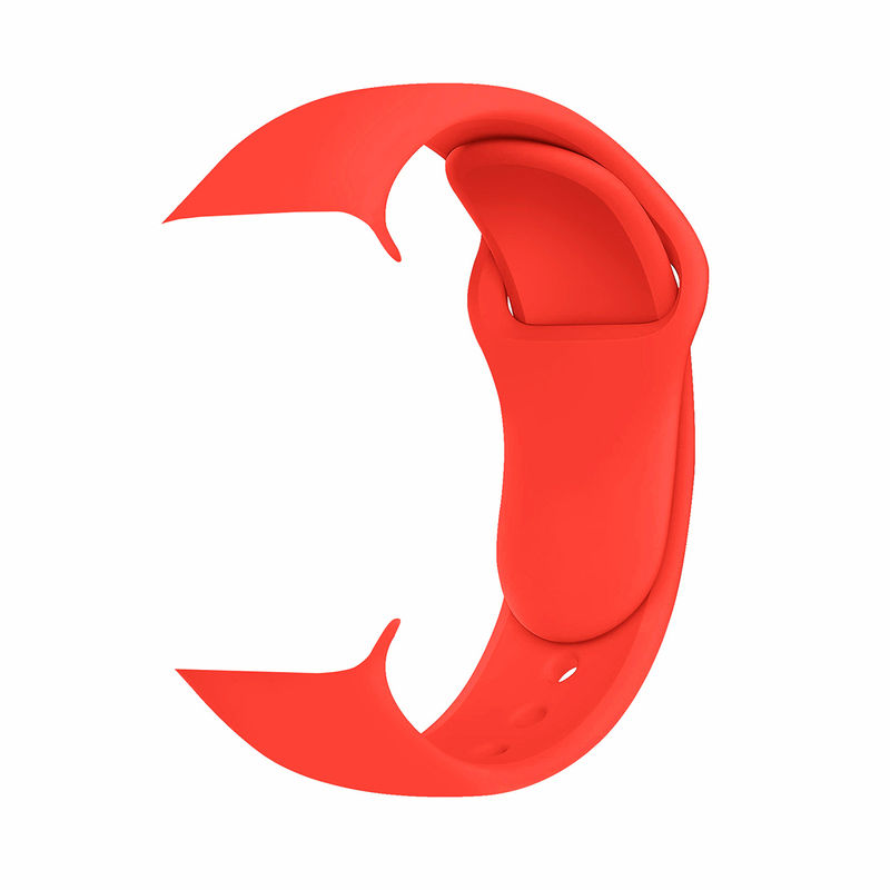 Pipa Bella by Nykaa Fashion Basic Solid Red Apple Watch Strap (38)