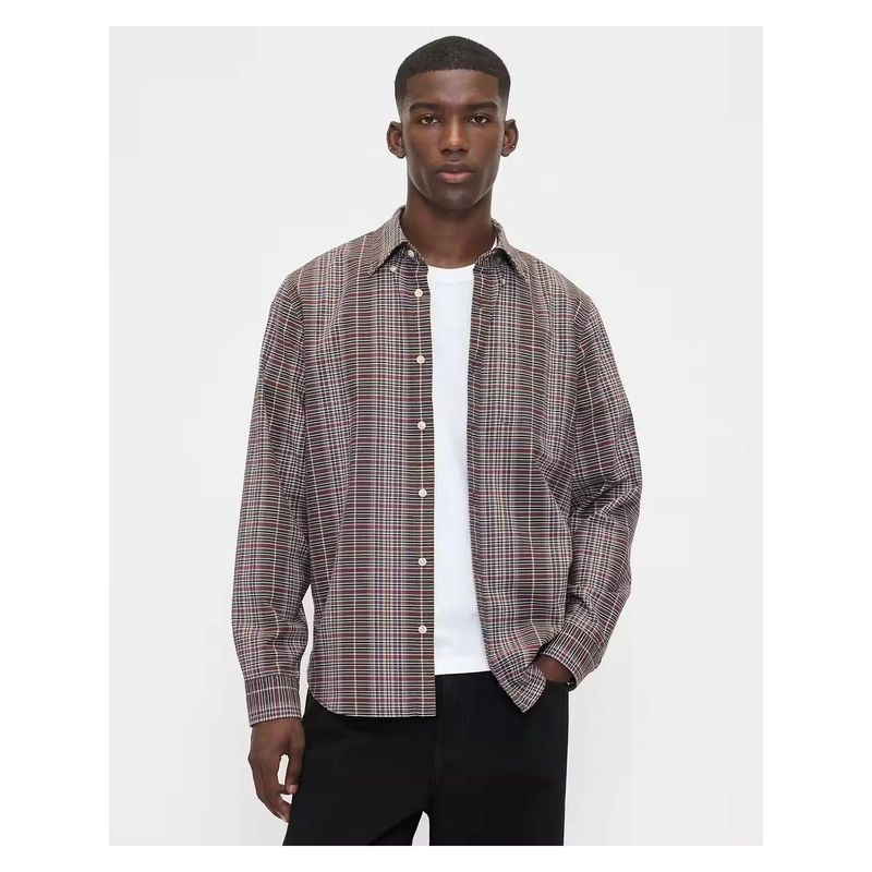 GAP Multi-Colour Cotton Blend Checks Shirt (XL)