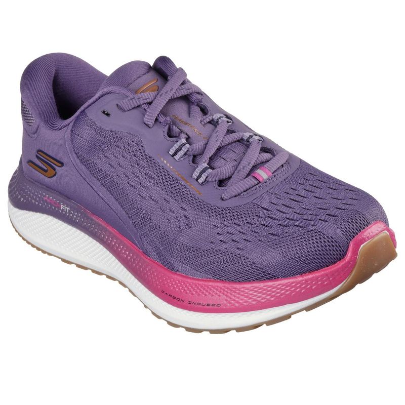 SKECHERS Womens GO RUN PERSISTENCE 2 Purple Running Shoes (UK 4)