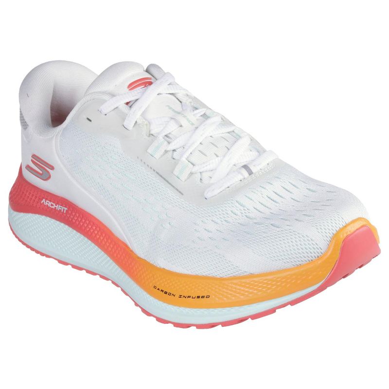 SKECHERS Womens GO RUN PERSISTENCE 2 White Running Shoes (UK 4)