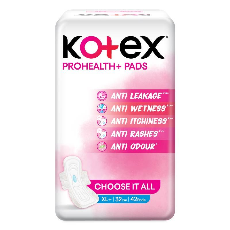 Kotex Prohealth+ Sanitary Pads For Women Xl+ 42 UltraThin Pads Buy