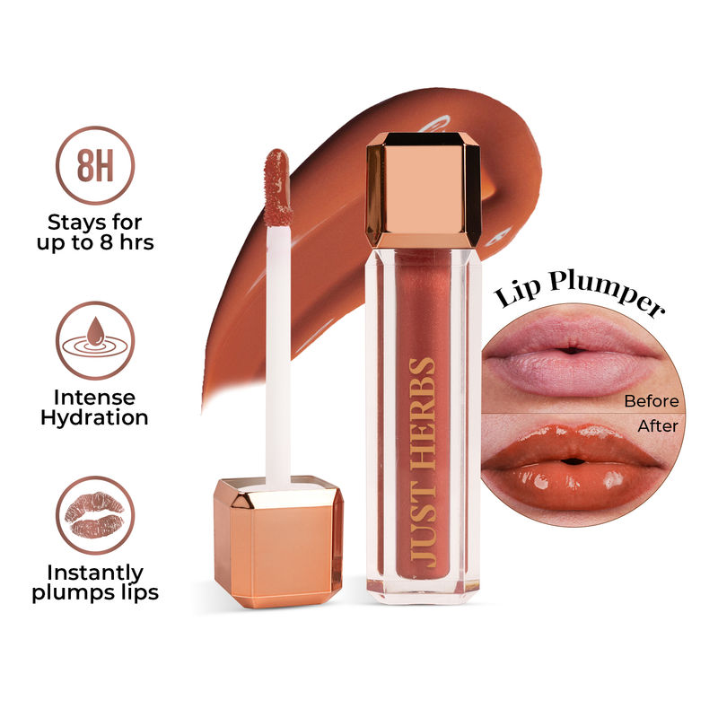 Just Herbs Non Stick Plumping Lip Gloss - Honey Bear