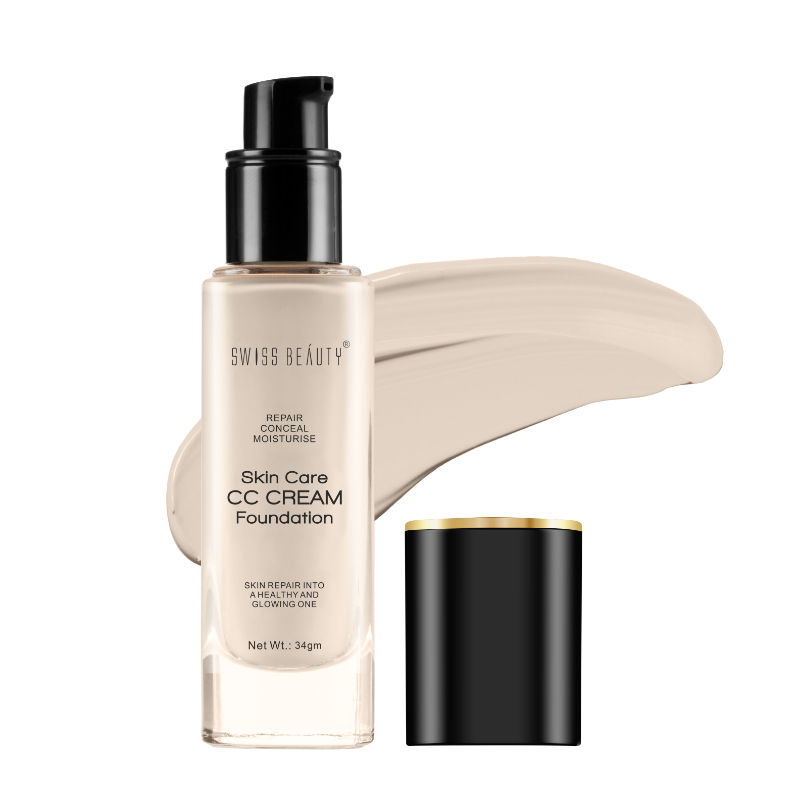 Swiss Beauty Skin Care CC Cream Liquid Foundation - 1 White Ivory