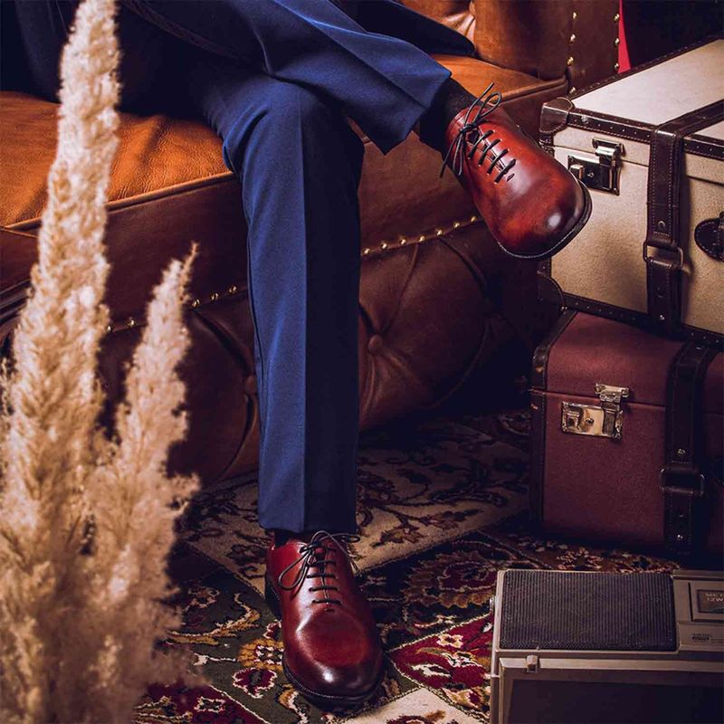 Saint G Finn Red Leather Oxfords (UK 6)