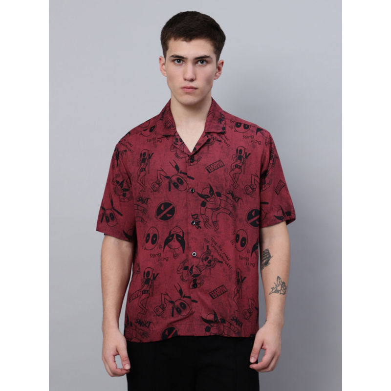 Free Authority Official Deadpool & Wolverine Printed Shirt For Men (L)