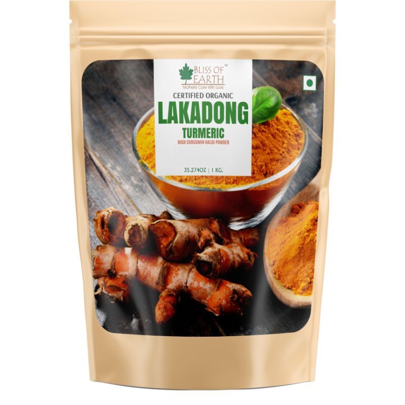 Bliss Of Earth Certified Organic Lakadong Turmeric Powder