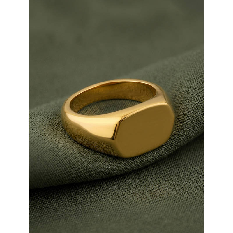 ELRA Gold Stainless Steel 18K Gold Plated Ring (6)