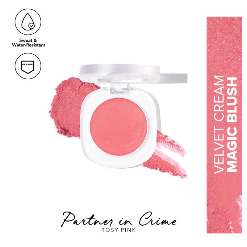 Simply Nam Velvet Cream Magic Blush - Partner In Crime, Vegan, 6 Natural Oils And Fruit Extracts