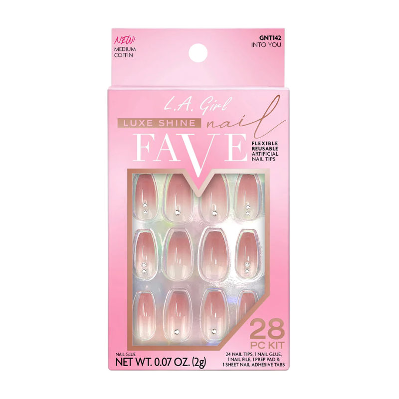 L.A. Girl Luxe Shine Nail Fave Artificial Nail Tips - Into You