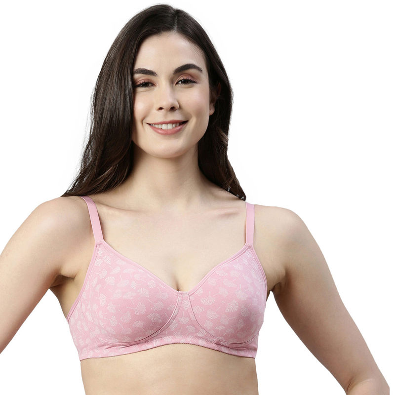Enamor Fabcool Encircled Non Padded Wirefree High Coverage Cotton Everyday Bra A042 (34D)