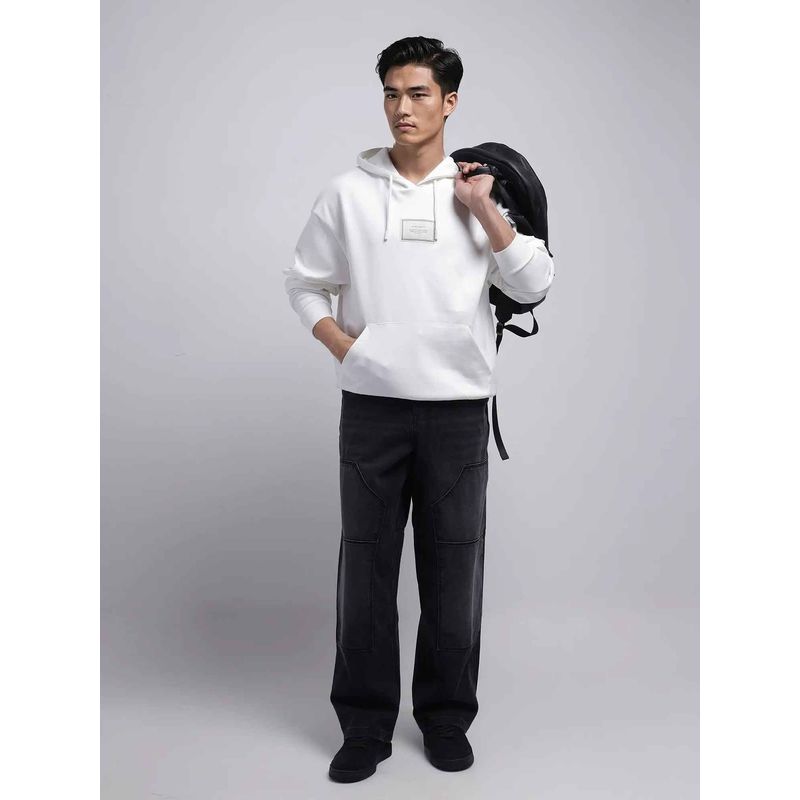 Rare Rabbit Black Solid Loose Fit Jeans (30)