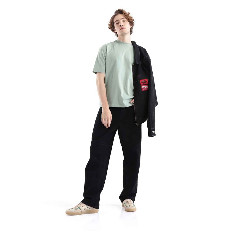 Rare Rabbit Black Solid Loose Fit Jeans (36)