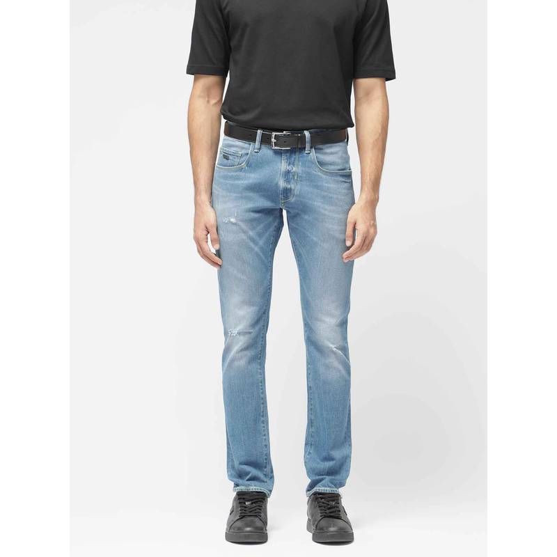 Buy Rare Rabbit Blue Solid Slim Fit Jeans Online