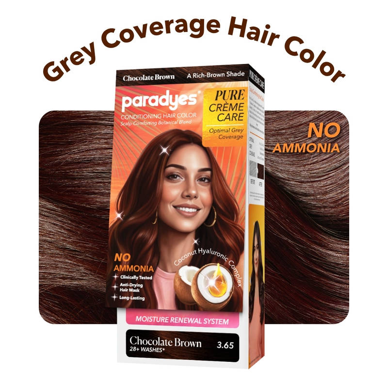 Paradyes Pure Creme Care No Ammonia Hair Color - Chocolate Brown