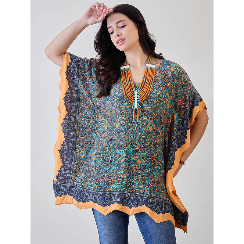 The Kaftan Company Multicolor Kaleido Kaftan Top (S)
