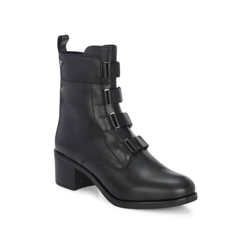 Delize Women Black Ankle Casual Boots with Straps (UK 3)