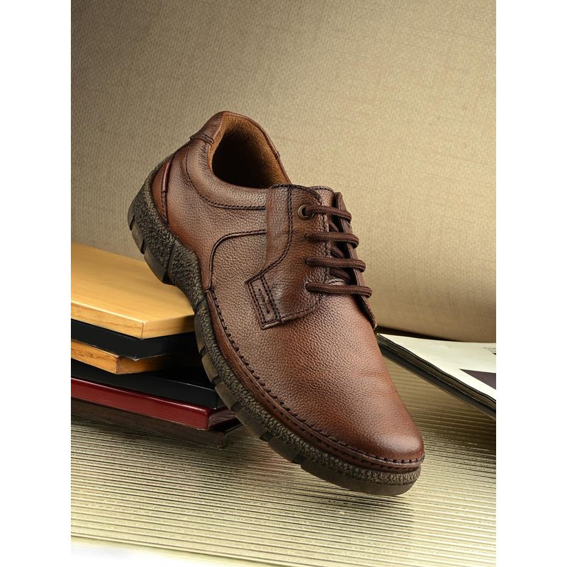 EGOSS Aspeerio Mud Trail Brown Derbies for Men (UK 7)