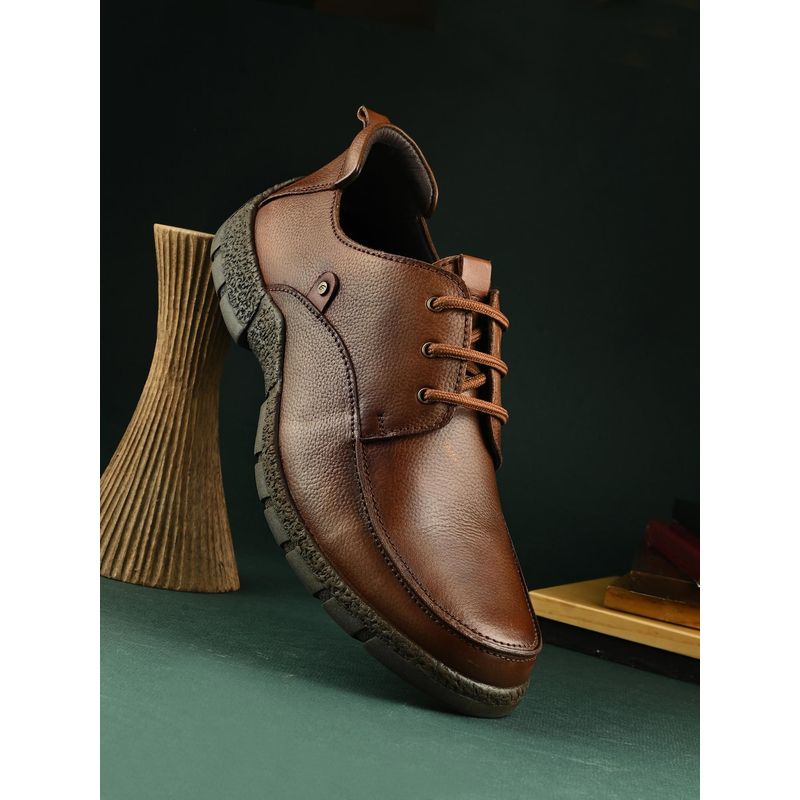 EGOSS Aspeerio Mud Trail Brown Derbies for Men (UK 8)