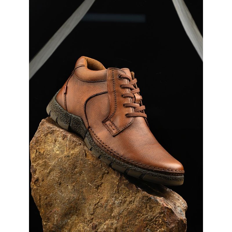 EGOSS Aspeerio Mud Trail Tan Derbies for Men (UK 10)