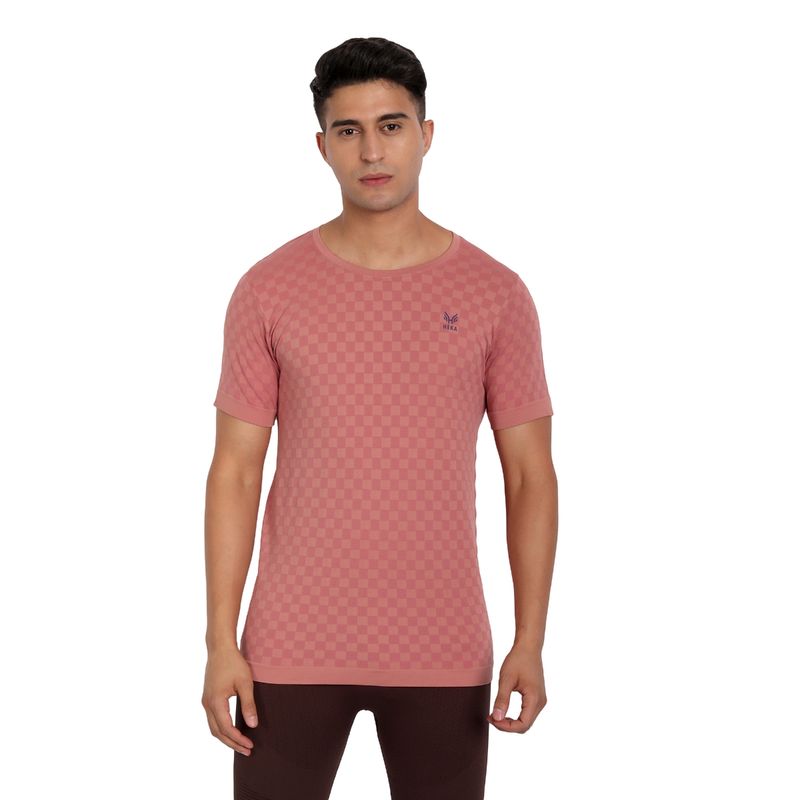 Heka Mens Chess Move Tee Oak Peach (S)