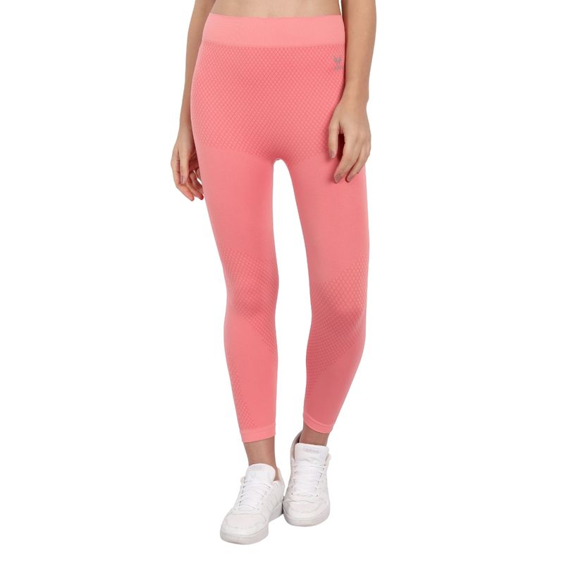 Heka Women Seam Aero Diagonal Tights Peach-Eco (S)