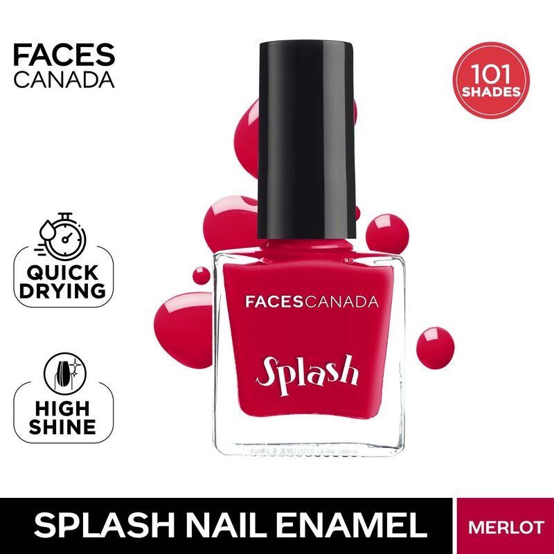 Faces Canada Splash Nail Enamel - Merlot 137