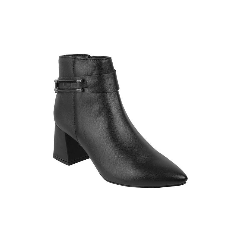 Mochi Women Black Casual Boots (EURO 37)