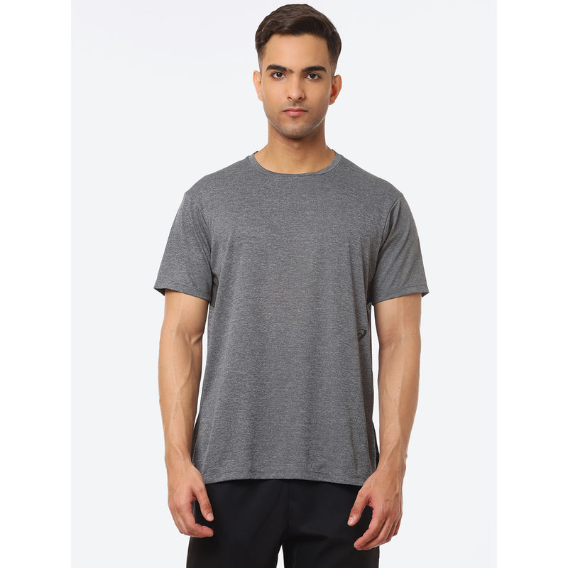 Asics M Gel-Cool Print Ss Grey Men Gym & Training T-Shirts (XL)
