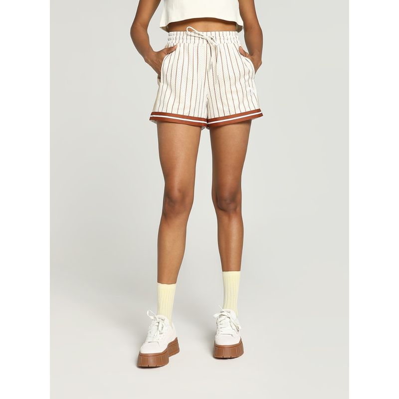 Puma T7 Mesh Women's White Shorts (L)