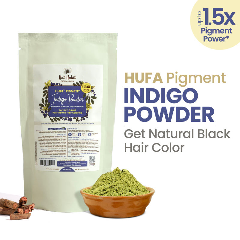 Nat Habit Hufa Pigment Indigo Powder Natural Hair Color