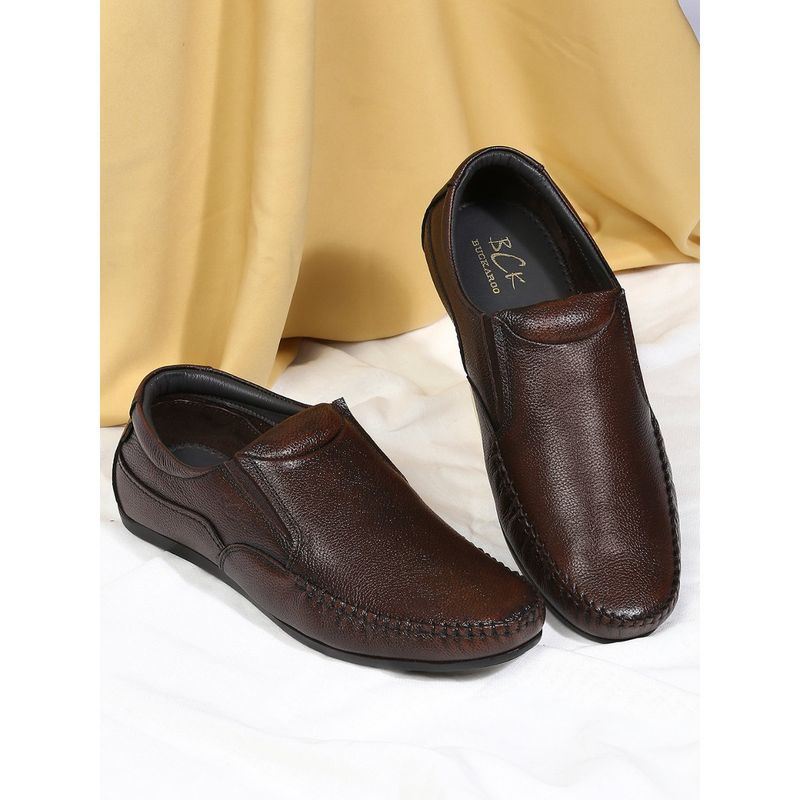 BUCKAROO GEF Brush off Leather Brown Casual Shoes for Men (UK 11)