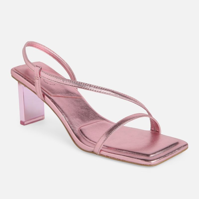 Aldo Devina Synthetic Pink Solid Heels (UK 8)