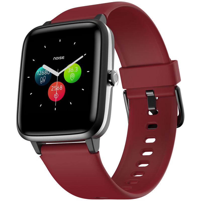 Smart watch in red colour discount