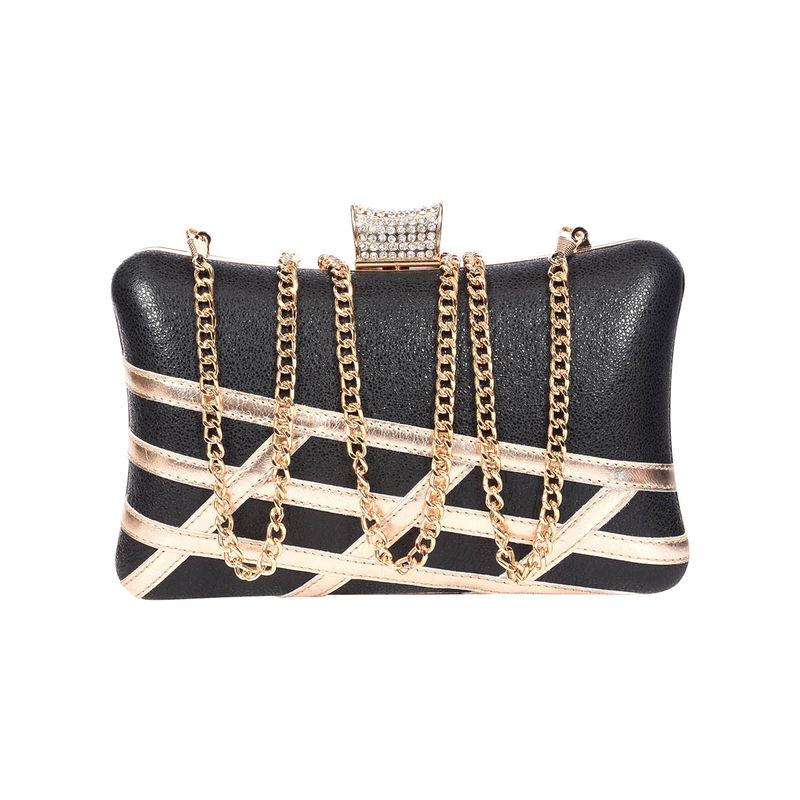 Flipkart.com | Lyla Women Evening Bags Clutch Crossbody Shoulder Bags  Handbag Chain Gold Multipurpose Bag - Multipurpose Bag